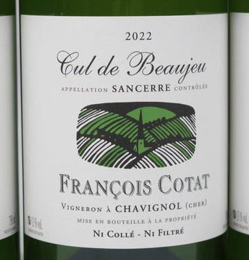2022 François Cotat Cul de Beaujeu - Sancerre - 3 Flessen, Collections