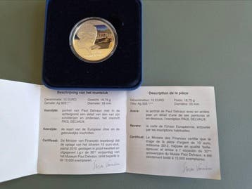 België. 10 Euro 2012 Paul Delvaux + Reine Elisabeth (2