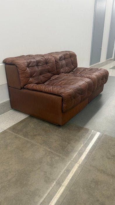de Sede - Sofa (2) - DS -11 - Leder, Antiek en Kunst, Antiek | Meubels | Stoelen en Sofa's