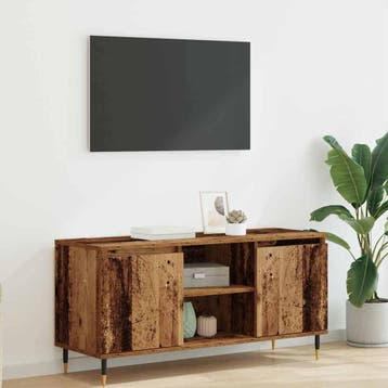 vidaXL TV Kast 104 x 35 x 50 cm Oud Hout Bewerkt hout, Huis en Inrichting, Verzenden, Nieuw