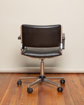 Chaise de bureau - Métal, Cuir - Chaise de bureau, pivotante