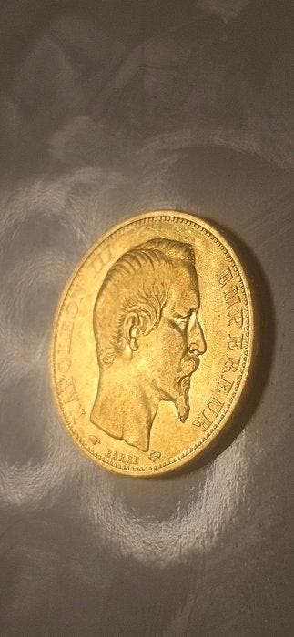 France. Napoléon III. 20 Francs 1859-A, Paris