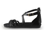 Fred de La Bretoniere Sandalen in maat 38 Zwart, Verzenden, Zwart, Zo goed als nieuw, Sandalen of Muiltjes