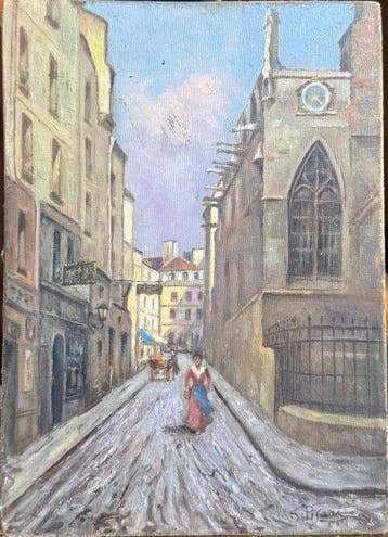 Gustavo Pisani (1877-1948) - Scorcio Parigino