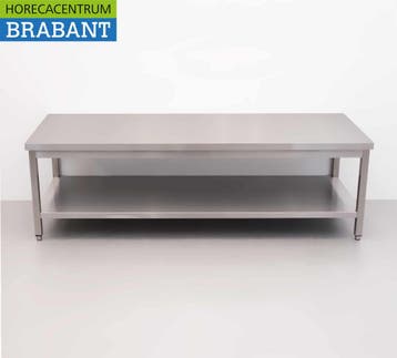 HCB RVS Werktafel Tafel Premium-line 200 x 70 x 60 cm Horeca, Ophalen of Verzenden