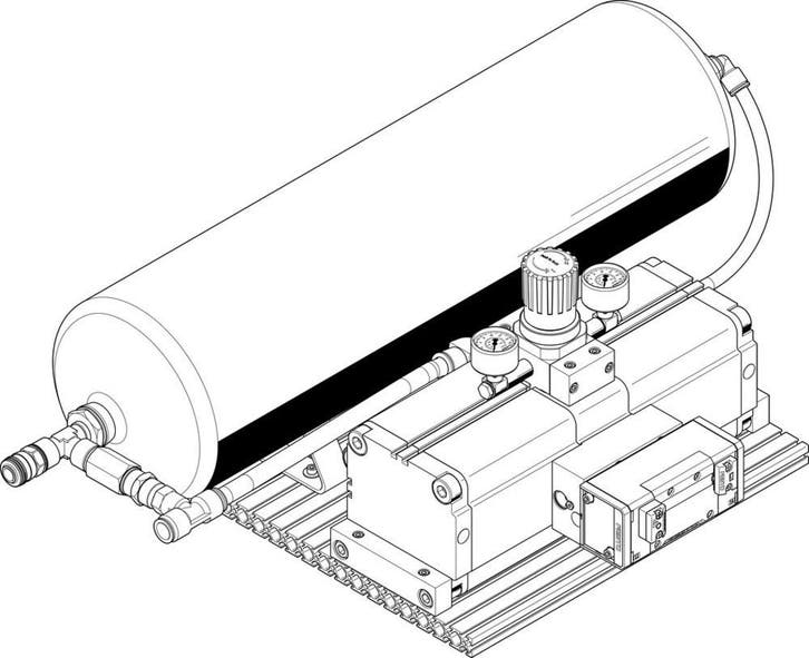 Festo Surpresseur QS-16 Entrée 2-8/Sortie 4-16bar - 552937, Bricolage & Construction, Ventilation & Extraction, Envoi