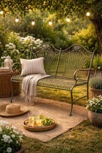 Banc de jardin - Métal - Élégant - Romantique, Antiquités & Art