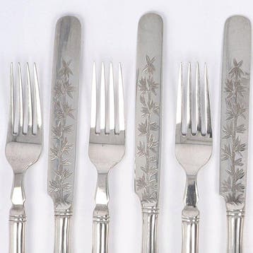 Wang Hing Co. - Bestekset (12) - .900 zilver