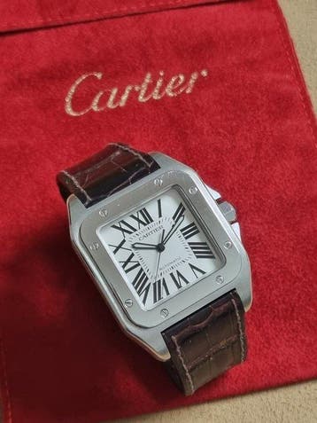 Cartier - Santos 100 XL - 2656 - Homme - 2000-2010, Handtassen en Accessoires, Nieuw