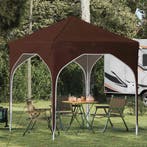 vidaXL Pop-up Feesttent 194 x 194 x 245 cm Bruin, Verzenden, Nieuw