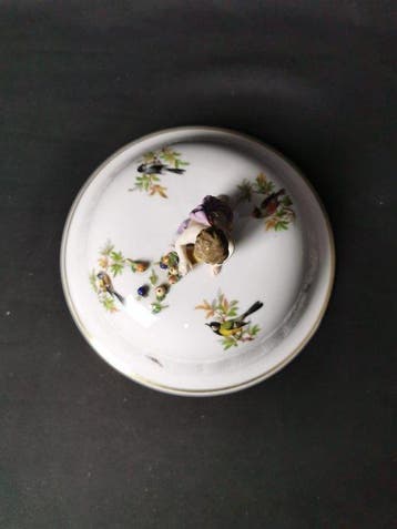 Meissen - uccelli -squisita Zuppiera - LU. 33,5cm - 1.Wahl -