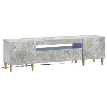 vidaXL LED tv-meubel Betongrijs Bewerkt hout, Verzenden