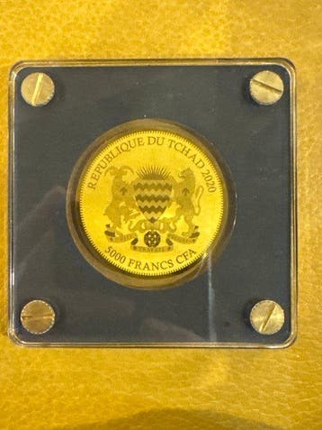 Tsjaad. 5000 Francs 2020 Maple Leaf, 1/200 Oz (.999) (Zonder, Postzegels en Munten