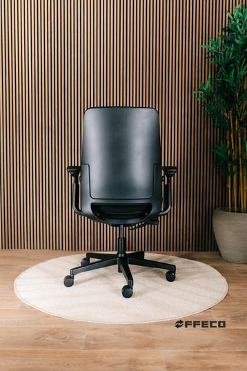 Steelcase Amia - Refurbished - Inclusief 5 Jaar Garantie, Verzenden, Zwart, Zo goed als nieuw, Bureaustoel