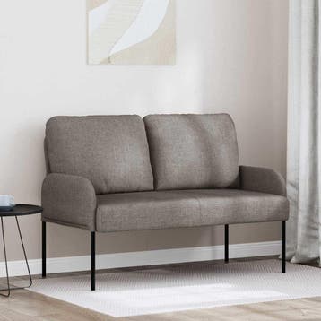vidaXL bank / zetelen Taupe 115 x 56 x 80 cm Multiplex, Verzenden