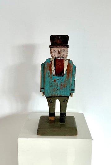 Notenkraker - Notenkraker 1920/30 - Hout - Nussknacker USA, Antiek en Kunst