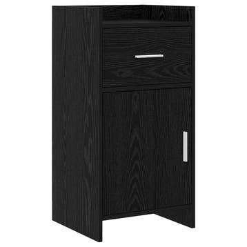 vidaXL Dressoir Zwart eiken 40 x 36 x 80 cm Bewerkt hout, Verzenden
