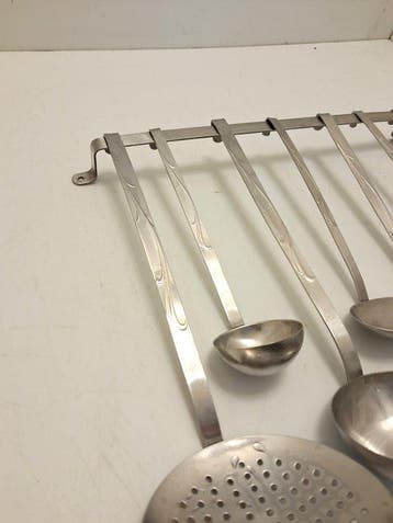 Sola Zilmeta - Wandrek (8) - Roestvrij staal - Bestekset, Antiek en Kunst