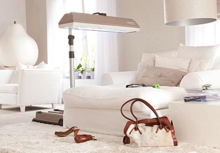 Demo-Actie Hapro Mobile Sun HP 8540, Elektronische apparatuur, Zonnebanken en Gezichtsbruiners, Zo goed als nieuw, Zonnebank enkelzijdig