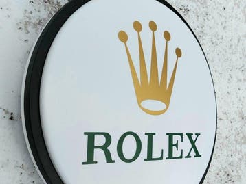 Rolex - Lichtbord - Rolex ligthed sign - Staal, Plastic