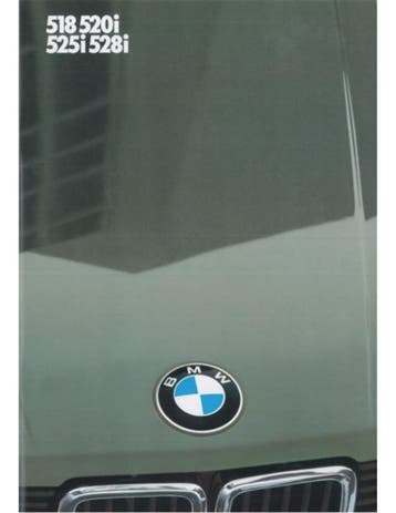1984 BMW 5 SERIE BROCHURE NEDERLANDS, Ophalen of Verzenden