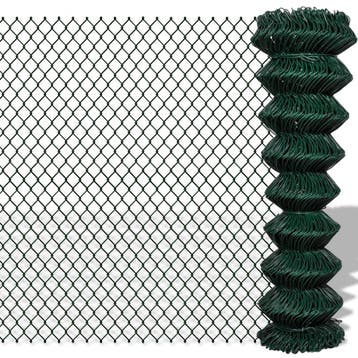 vidaXL Gaashek 1,5x15 m staal groen, Verzenden