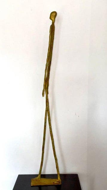 Abdoulaye Derme - sculptuur, “Lhomme silencieux” - 78.5 cm, Antiek en Kunst
