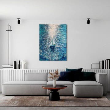 Jasmin Navoyan - BLUE DREAMS. Sailboat, SEA serie