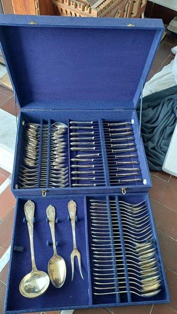 Bestekset voor 12 personen (87) - Verzilverd