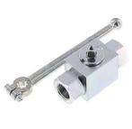 Vanne à bille en acier hydraulique à 2 voies G 1/2 pouce, Verzenden