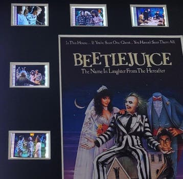 Beetlejuice - Framed Film Cell Display with COA, Nieuw