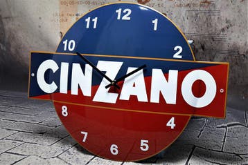 Emaille Klok Cinzano, Verzamelen, Verzenden, Nieuw