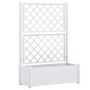 Jardiniere avec treillis 100cm - Balcon chic - Seconde ch..., Verzenden