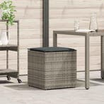 vidaXL Kussenbox met opslag Grijs 50 x 50 x 50 cm poly, Tuin en Terras, Bergingen en Tuinkasten, Verzenden, Nieuw