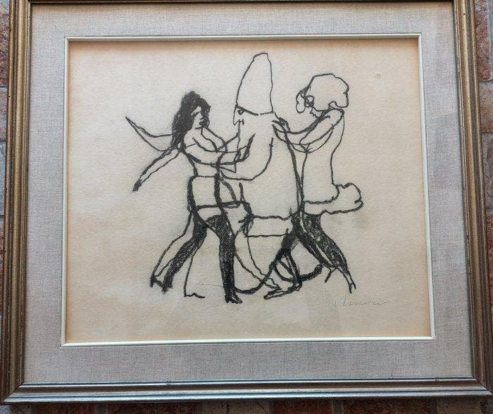 Mino Maccari (1898-1989) - Figure satiriche, Antiek en Kunst, Kunst | Designobjecten