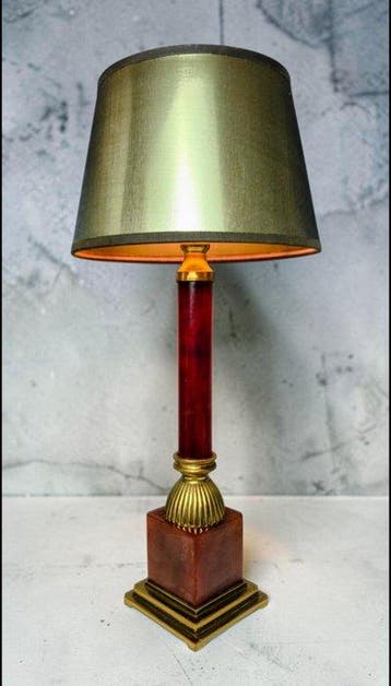 Tafellamp - Zeldzame Napoleon III Lamp - 42 cm - Marmer,