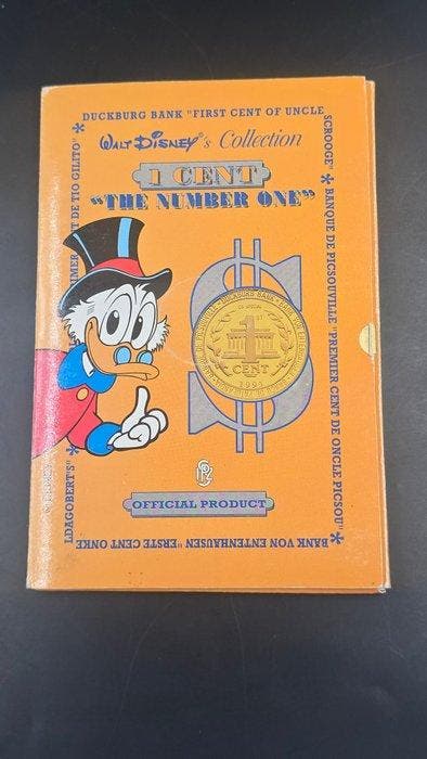 1 Cent Oom Dagobert, Argento, Istituto Poligrafico Zecca,, Verzamelen, Disney