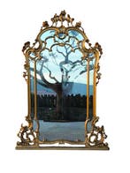 Miroir mural - Bois, Verre