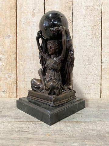 Figure - Waarzegger - Bronze, Marbre, Antiquités & Art