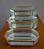 Sieradendoos (3) - Kristal, Messing, Glas - Juwelen doosjes, Antiek en Kunst