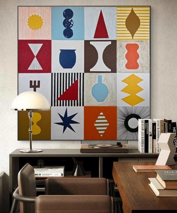 Miriam Chiera (1969) - Grid Ensemble. XXL, Antiquités & Art, Art | Objets design