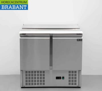 HCB inox Saladette Réfrigérée Comptoir 2 portes 1/1 GN 90 cm, Verzenden, Nieuw in verpakking