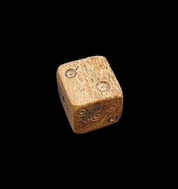 Oud-Romeins Been Dobbelstenen Gooien - 13 mm (Zonder