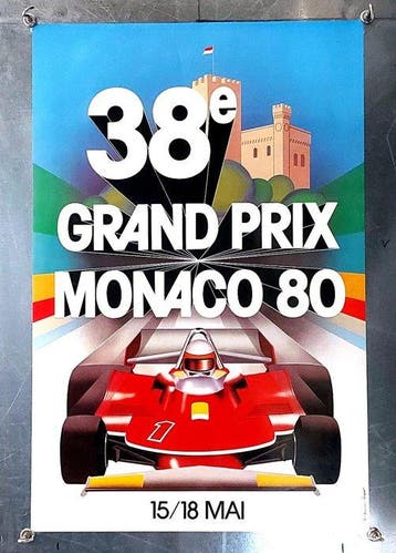 GROGNET - 38e Grand Prix Monaco F1 - Jody Scheckter,, Antiquités & Art