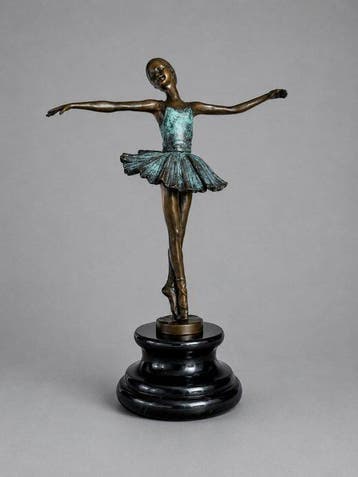 Milo (1910-1978) - After - sculptuur, Elegante Ballerina -, Antiek en Kunst