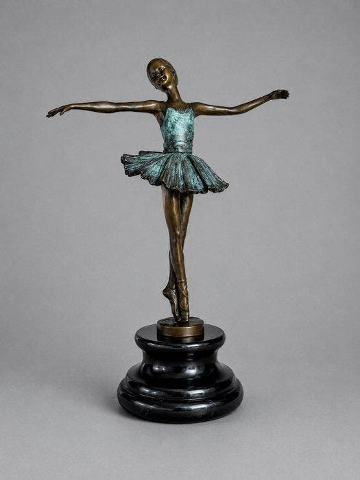 Milo (1910-1978) - After - sculptuur, Elegante Ballerina -, Antiek en Kunst, Curiosa en Brocante