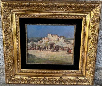 Emilio Alvarez Diaz (1879-1952) - Fiesta en el pueblo