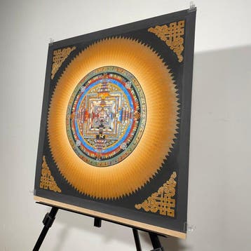 54 cm - Painting of Tibetan Tradition - Mandala