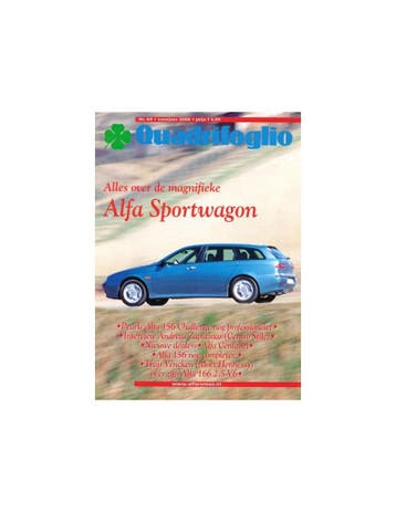 2000 ALFA ROMEO QUADRIFOGLIO MAGAZINE 64 NEDERLANDS
