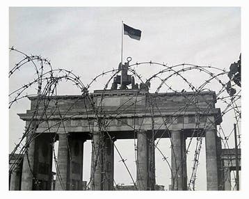 Hubertus Hierl (1940) - Brandenburger Tor mit Stacheldraht